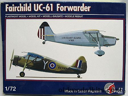 Pavla 1/72 Fairchild UC-61 Forwarder - With Warner Engine Or UC-61K With Ranger Engine - Argus M.I Or Argus Mk.III - (Civil Model 24), 72029 plastic model kit